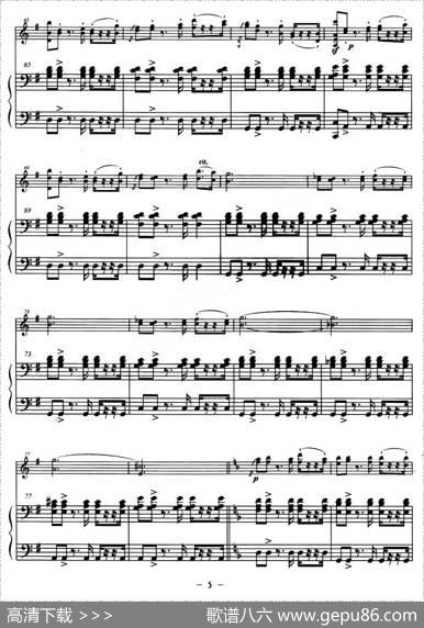 巴斯克随想曲（钢琴伴奏小提琴谱）