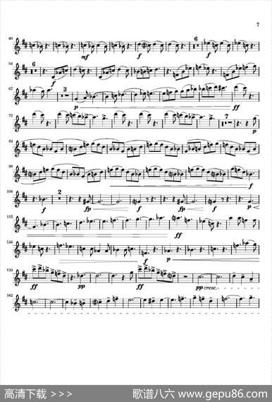 Movement（四重奏高音萨克斯分谱）