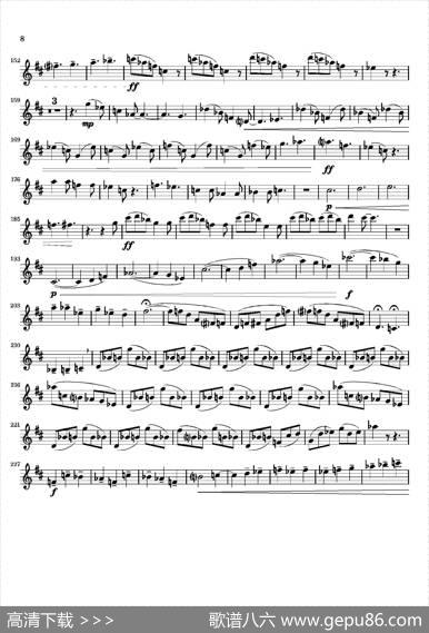 Movement（四重奏高音萨克斯分谱）