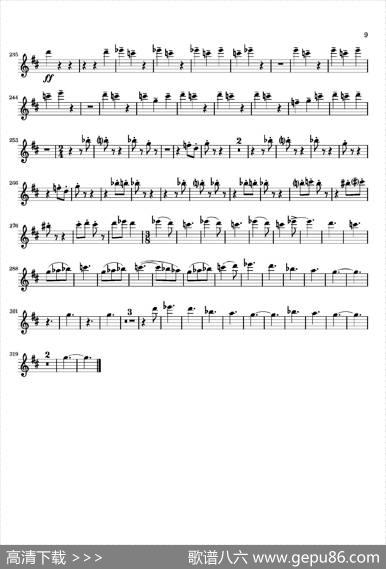 Movement（四重奏高音萨克斯分谱）