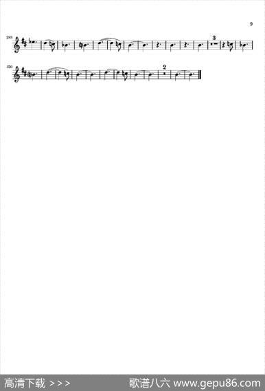 Movement（四重奏次中音萨克斯分谱）