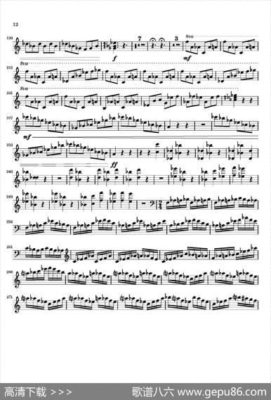 Movement（萨克斯四重奏与打击乐）（第一木琴分谱）