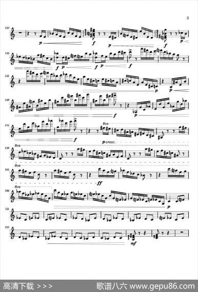 Movement（萨克斯四重奏与打击乐）（第一木琴分谱）
