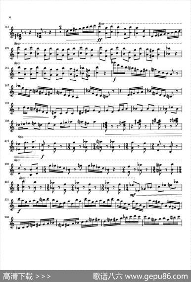 Movement（萨克斯四重奏与打击乐）（第一木琴分谱）