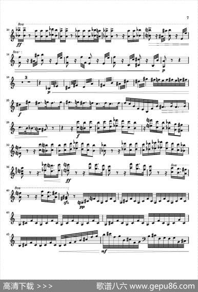 Movement（萨克斯四重奏与打击乐）（第一木琴分谱）