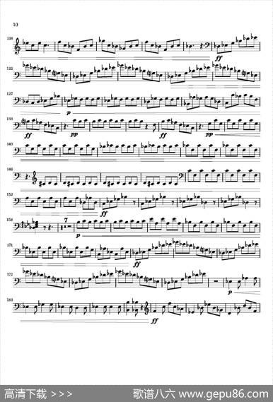 Movement（萨克斯四重奏与打击乐）（第二木琴分谱）