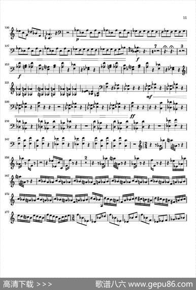 Movement（萨克斯四重奏与打击乐）（第二木琴分谱）
