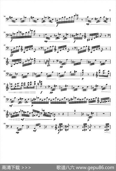 Movement（萨克斯四重奏与打击乐）（第二木琴分谱）