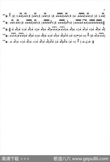 Movement（萨克斯四重奏与打击乐）（打击乐分谱）