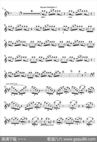 Tango（四重奏高音萨克斯分谱）