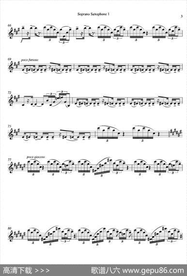 Tango（四重奏高音萨克斯分谱）