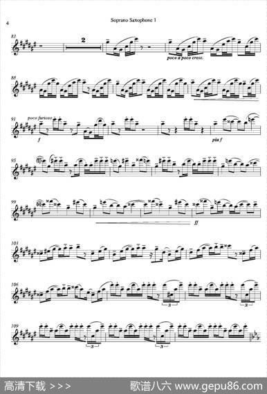 Tango（四重奏高音萨克斯分谱）