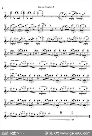 Tango（四重奏高音萨克斯分谱）