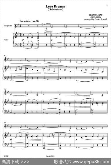 LoveDreams（萨克斯+钢琴伴奏）