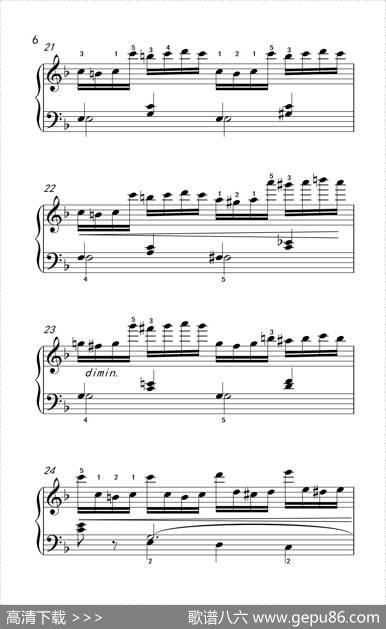 第七级2.练习曲（中央音乐学院钢琴（业余）考级教程7-9级）|[奥]车尔尼