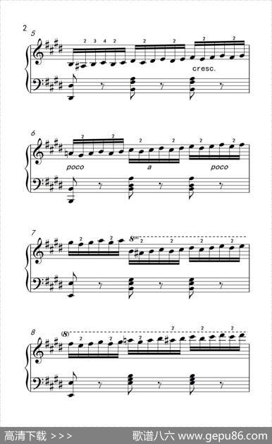 第七级3.练习曲（中央音乐学院钢琴（业余）考级教程7-9级）|[奥]车尔尼