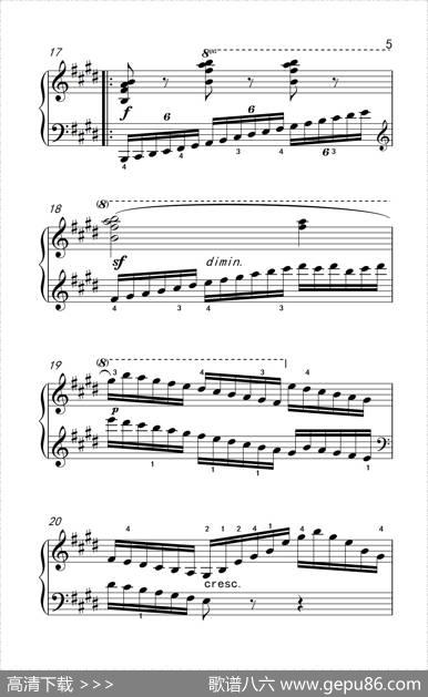 第七级3.练习曲（中央音乐学院钢琴（业余）考级教程7-9级）|[奥]车尔尼