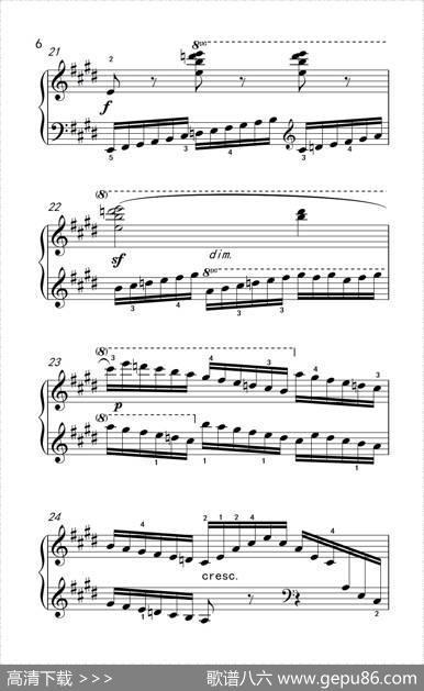 第七级3.练习曲（中央音乐学院钢琴（业余）考级教程7-9级）|[奥]车尔尼