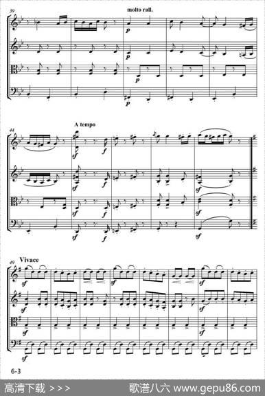 匈牙利舞曲（弦乐四重奏）|勃拉姆斯