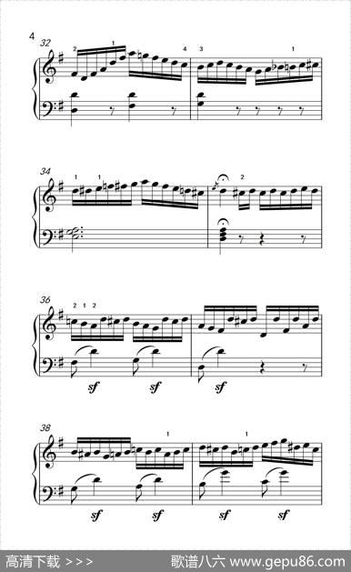 第七级2.G大调变奏曲贝多芬（中央音乐学院钢琴（业余）考级教程7-9级）|[德]贝多芬