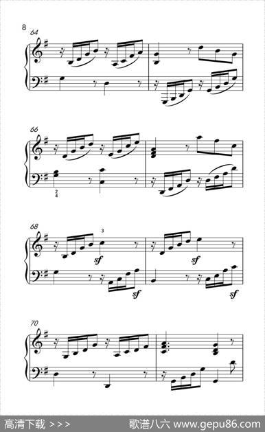 第七级2.G大调变奏曲贝多芬（中央音乐学院钢琴（业余）考级教程7-9级）|[德]贝多芬