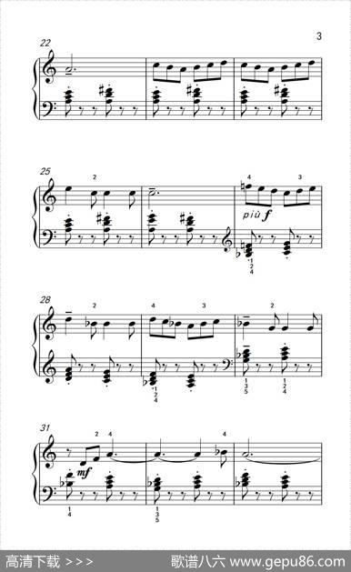 第七级1.回旋曲（中央音乐学院钢琴（业余）考级教程7-9级）|[苏联]卡巴列夫斯基