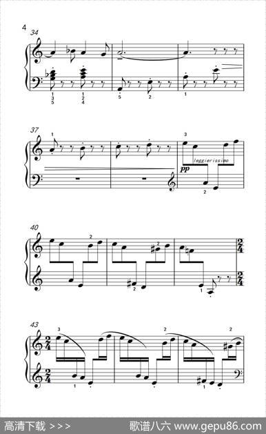第七级1.回旋曲（中央音乐学院钢琴（业余）考级教程7-9级）|[苏联]卡巴列夫斯基