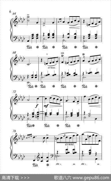 第七级2.圆舞曲Opusposth.70No.2（中央音乐学院钢琴（业余）考级教程7-9级）|[波]肖邦