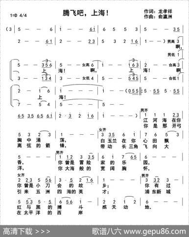 腾飞吧，上海！ - 龙孝祥|俞瀛洲