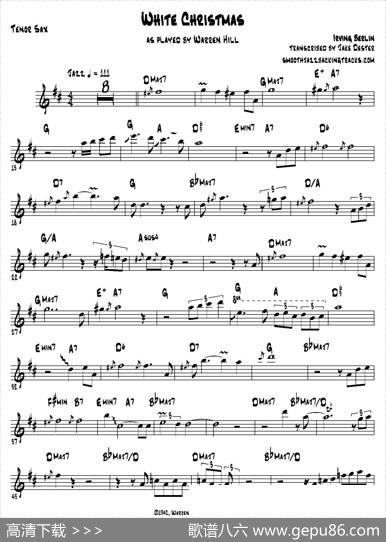WhiteChristmas（次中音萨克斯）