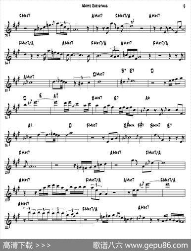 WhiteChristmas（中音萨克斯）