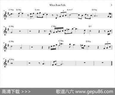 WhenRainFalls（次中音萨克斯）