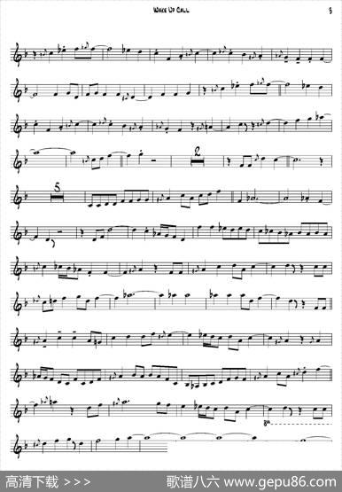 WakeUpCall（次中音萨克斯）