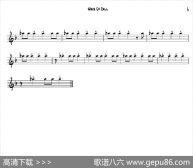 WakeUpCall（次中音萨克斯）
