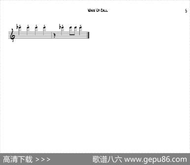 WakeUpCall（中音萨克斯）