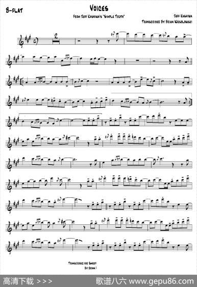 Voices（次中音萨克斯）