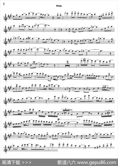 Voices（次中音萨克斯）