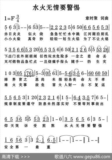 水火无情要警惕 - 章时聚|章时聚
