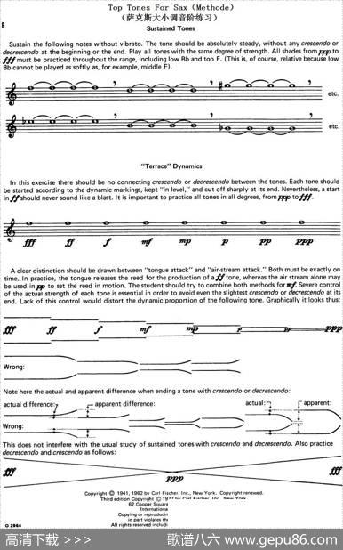 TopTonesForSax（Methode）（萨克斯大小调音阶练习）