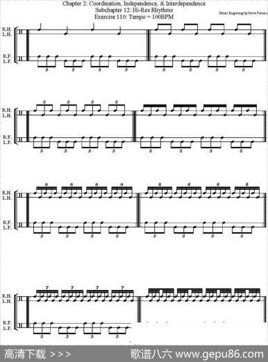 ThomasLang-CreativeCoordination（架子鼓双踩教程P51-75）|ThomasLang（托马斯·朗）