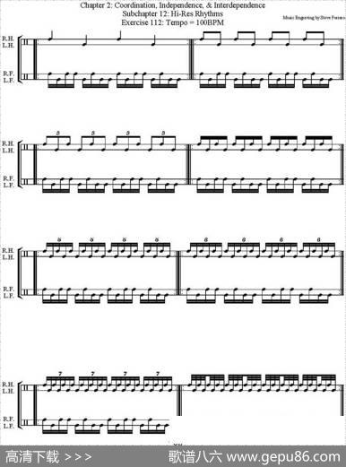 ThomasLang-CreativeCoordination（架子鼓双踩教程P51-75）|ThomasLang（托马斯·朗）
