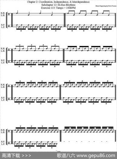 ThomasLang-CreativeCoordination（架子鼓双踩教程P51-75）|ThomasLang（托马斯·朗）