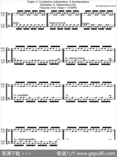 ThomasLang-CreativeCoordination（架子鼓双踩教程P51-75）|ThomasLang（托马斯·朗）