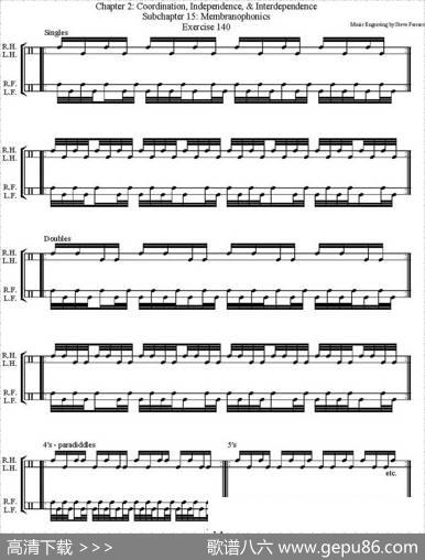 ThomasLang-CreativeCoordination（架子鼓双踩教程P51-75）|ThomasLang（托马斯·朗）