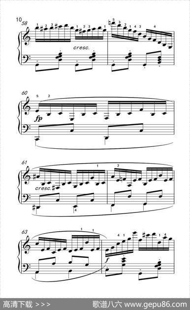 第八级1.练习曲Op.740No.16（中央音乐学院钢琴（业余）考级教程7-9级）|[奥]车尔尼