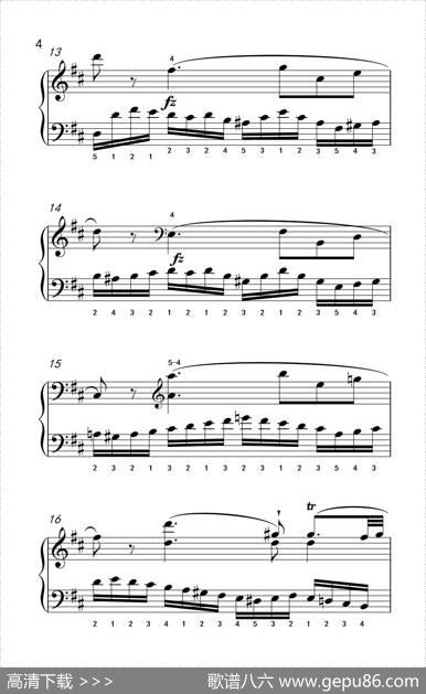 第八级2.练习曲No.6（中央音乐学院钢琴（业余）考级教程7-9级）|[意]克列门蒂