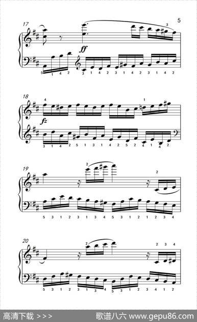 第八级2.练习曲No.6（中央音乐学院钢琴（业余）考级教程7-9级）|[意]克列门蒂