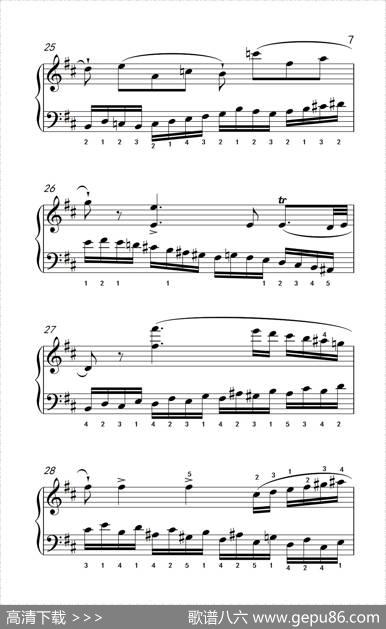 第八级2.练习曲No.6（中央音乐学院钢琴（业余）考级教程7-9级）|[意]克列门蒂