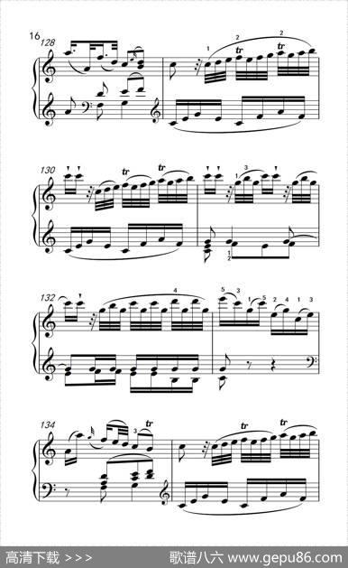 第八级1.C大调奏鸣曲第一乐章K.330（中央音乐学院钢琴（业余）考级教程7-9级）|[奥]莫扎特