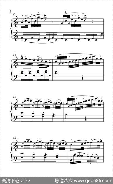第八级1.C大调奏鸣曲第一乐章K.330（中央音乐学院钢琴（业余）考级教程7-9级）|[奥]莫扎特